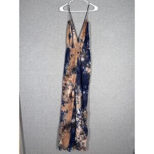 Rosevelvet Jumpsuit 3X‎ Tie Dye Wide Leg Backless Island Beachy Boho Festival